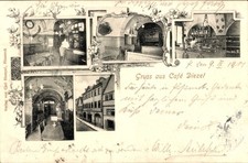 Ak Pößneck in Thüringen, Cafe Diezel - 11129822