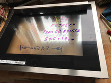 IKEA /Wh,Herdtür  für Herd / Backofen. Mod.FXJP6CH .59,5X48 cm. 3 x Glas.Gut.