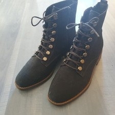 Graceland Größe 41 Schnürboots mit Reißverschluss blau NEU