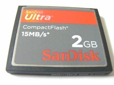 2GB Compact Flash Ultra ( 2 GB CF Karte Ultra ) SanDisk gebraucht