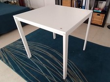 Tisch, weiß, Couchtisch, Beistelltisch, mittelgroß, stabil