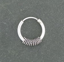 Ohrring Keltische CREOLE 12mm Gothic Celtic Ring Silber 925 Ohrschmuck