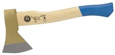 %SALE% - WORKPLUS Axt Beil Handbeil, TÜV/GS gepr.+ Holzstiel 600g, goldbronziert
