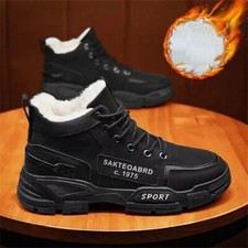 Herren Winter Stiefeletten Gefüttert Winterschuhe Warme Lässige Stiefel