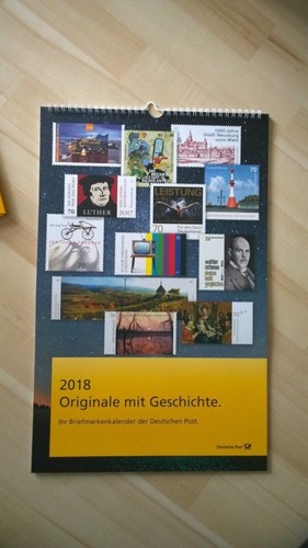 Briefmarkenkalender 2018 der - briefmarkenkalender,