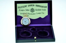 A.Lange & Söhne Damentaschenuhr Marke DUF, Glashütte 1904 Zertifikat Box