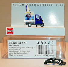 Busch Automodelle 1:87 H0 Piaggio Ape 50 Surf Shop OVP 48461