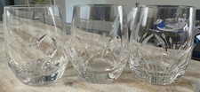3 Rocks cut glass tumbler