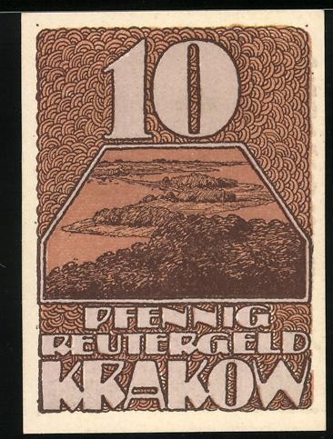 Notgeld krakow pfennig - notgeld, krakow,