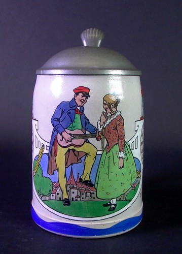 Jugendstil bierkrug carl - -,