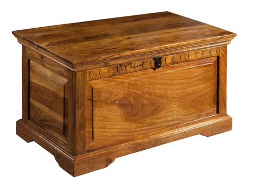 Kolonialstil truhe akazienholz - kolonialstil,