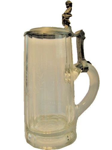 Bierkrug glas deckel - glas,,