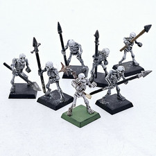©1999 Citadel GW Warhammer 7x SKELETON WARRIORS Skelettkrieger Armee Regiment