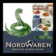 Kuscheltier Schlange, Plüschtier, Riesen Stofftier, Geschenk, 100cm, grün, re...