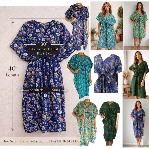 Kaftan kleid 100 baumwolle - 100%,