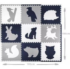 Hakuna Matte XXL Puzzle Play Mat - Forest (1.8x-1.8m) 9 Tier MOTIVE 