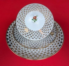 Winterling Sammeltasse Sammelgedeck Gold Rosa Rot Grün Kaffeeset Tee Tasse Rosen