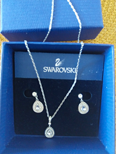 Swarovski schmuckset halskette - swarovski,