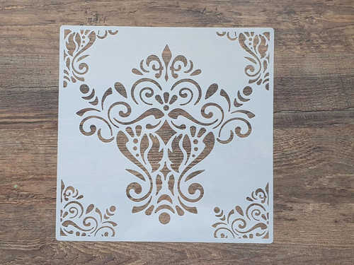 Schablone barockes ornament - schablone,