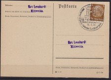 N542) Deutsches Reich Karte Sonderstempel Chemnitz Länderspiel Deutschland Polen