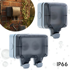 Wasserdichte Außensteckdose