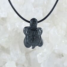 Budawi® Picasso Jaspis Marmor Edelstein Schmuck Anhänger Schildkröte Lederband