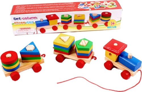 Kinder holzeisenbahn spielzeug - kinder,