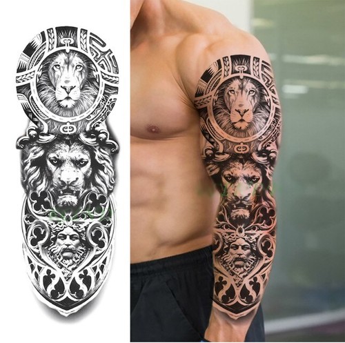 Xxl temporäres tattoo - xxl, löwe
