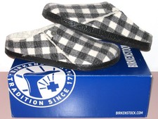 Birkenstock Zermatt Shearling Lammfell Hausschuhe/Schuhe/Clogs Gr 40 Plaid White