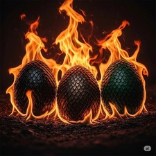 Drachenei aus Kohle –