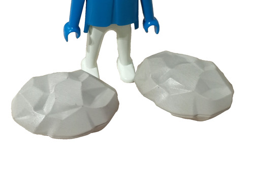 Playmobil graue felsen - x2,