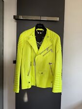 Philipp Plein Python 1 of 1 Special Made Lederjacke Gr. 3XL ( wie XL) Neon Gelb
