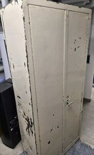 Vintage Stahlschrank, Werkstatt Spind alt