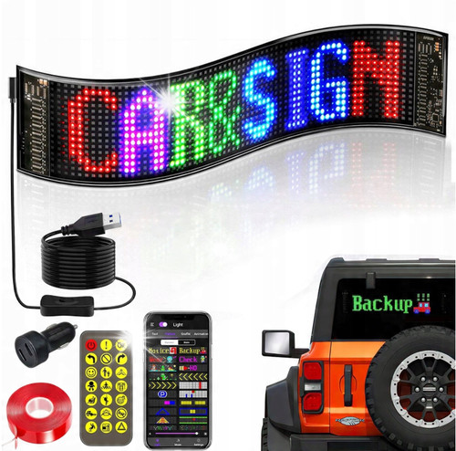 Led auto display laufschrift - led,