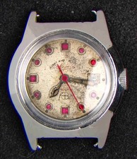West End Sowar Rubin Indizes Herren Handaufzug Vintage Swiss Uhr -- läuft