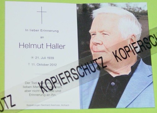 Original sterbebild - original,
