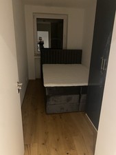 Boxspringbett in Dunkelgrau 140x200 cm