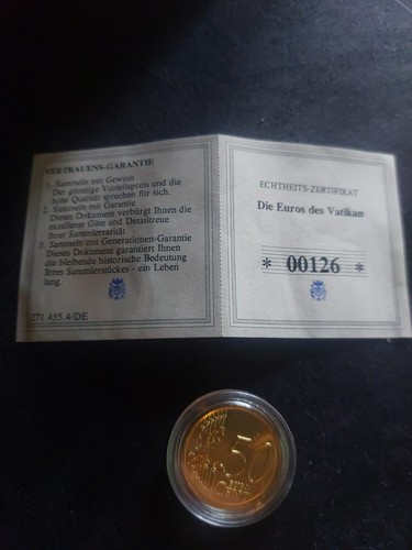 Cent münze vatikan 2010 - 50,