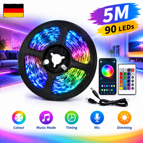 Rgb led streifen tv - 5m,