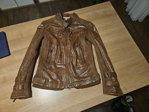 *ECHT-LEDER-Biker-Jacke*