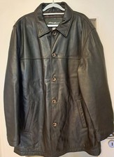 Schwerer Ledermantel von Eddy Bauer.Sehr gut gefüttert Gr.XXl.Neuwertig 
