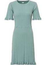 Strickkleid mit Rüschen Gr