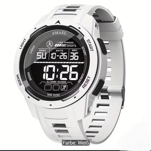Herrenuhr mit led nachtlicht - mit, led-nachtlicht