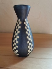 Vase mit Ritz Dekor von Piesche und Reif Kamenz DDR GDR 50er 60er Jahre