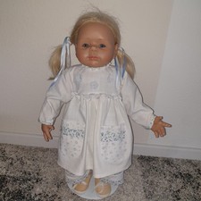 Künstlerpuppe/ Sammlerpuppe von Brigitte Leman, " Vergissmeinnicht "