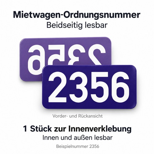 Mietwagen ordnungsnummer - mietwagen,
