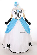 A-089-1 BLACK BUTLER Alois Trancy blau Cosplay Kostüm Goth Abend-Kleid Ball