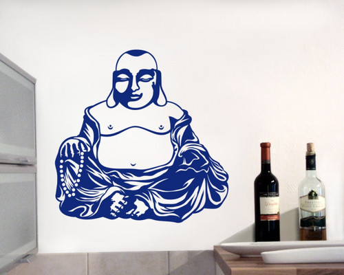 Dicker buddha wandtattoo - dicker,