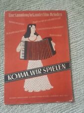 Spielbuch Akkordeon Liedblatt Deutscher Filmverlag Berlin Komm, Wir Spielen Film