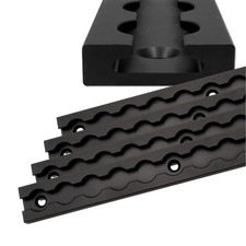 Airlineschiene eckig schwarz